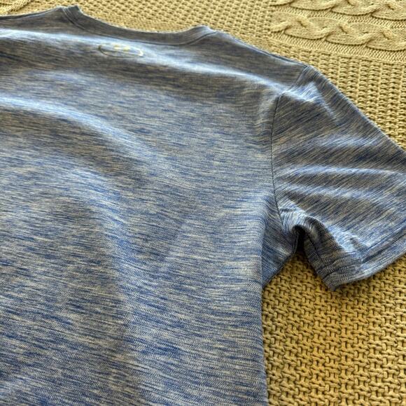 Under Armour Kids Youth Blue Loose Heat Gear Performance T-Shirt ~ YXL - Picture 9 of 10